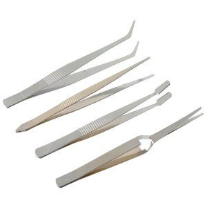 Tool Bench Hardware Tweezers, 4-pc. Set